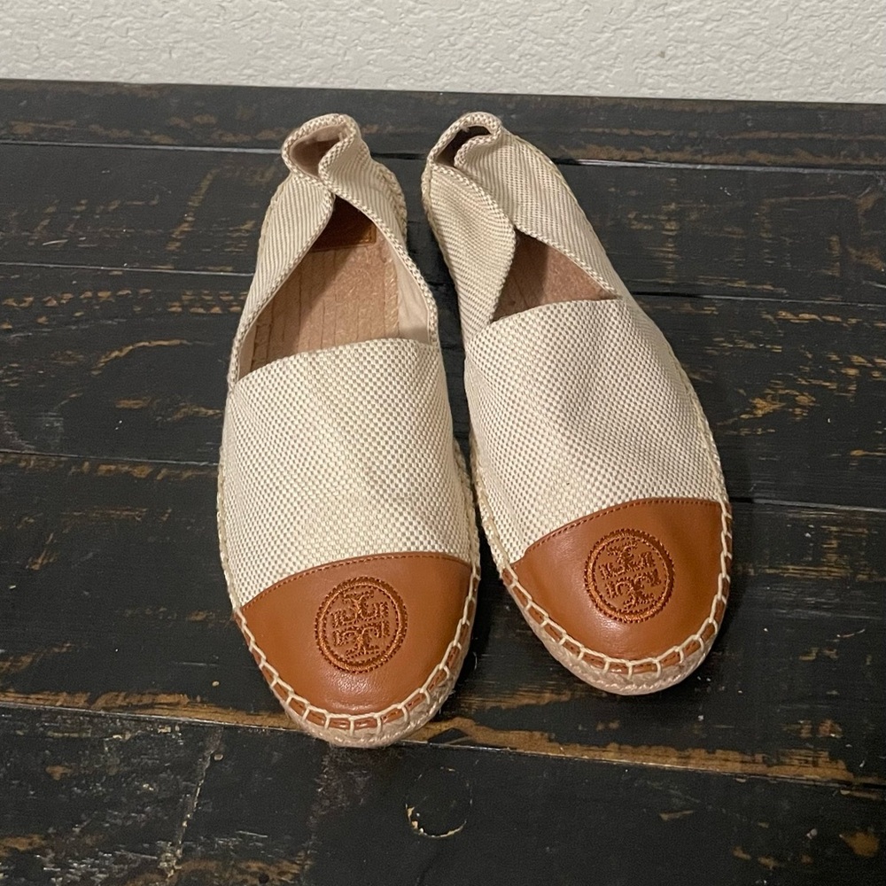 Tory Burch Natural Ambra Espadrilles Size 9